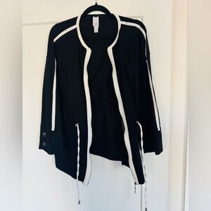 MarlaWynne Black and White Utility Jacket